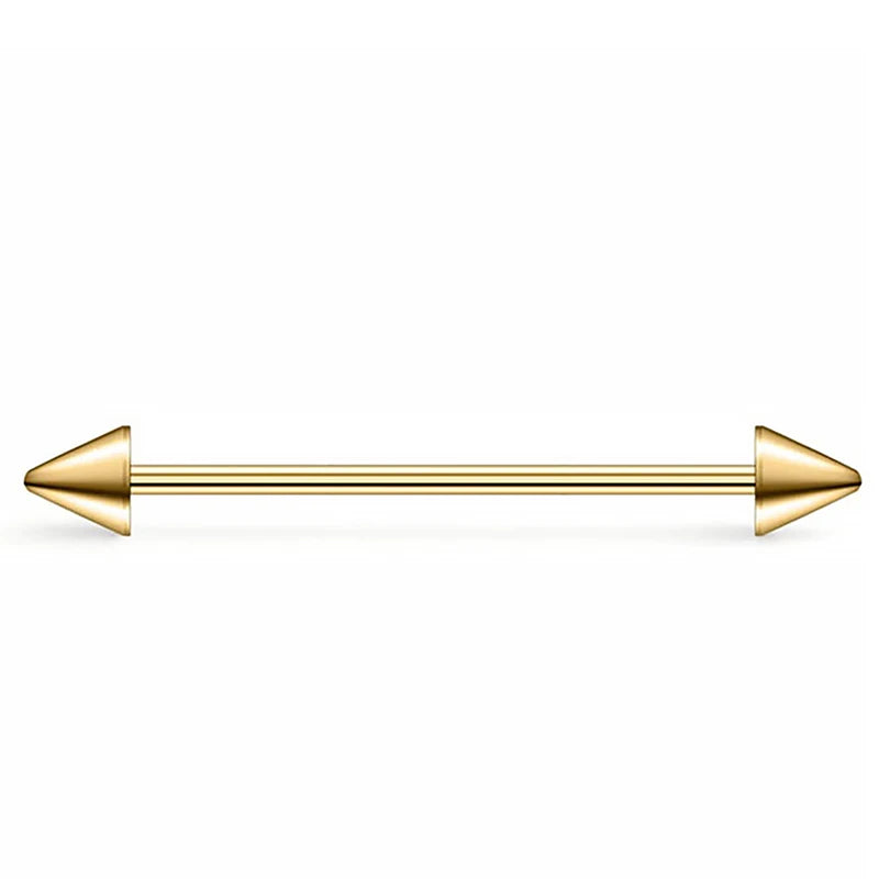 1Pcs Stainless Steel Straight Helix Tragus Industrial Ear Studs Bar Piercing Tongue R lifestyle view