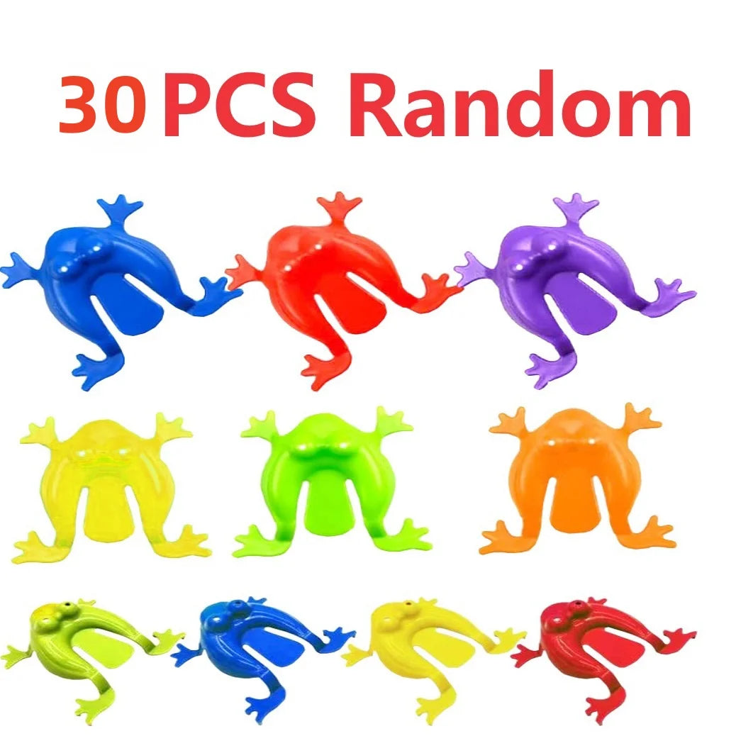 10-50PCS Jumping Frog Bounce Frogs Parent-Child Toys For Kids Novelty Assorted Stre additional angle