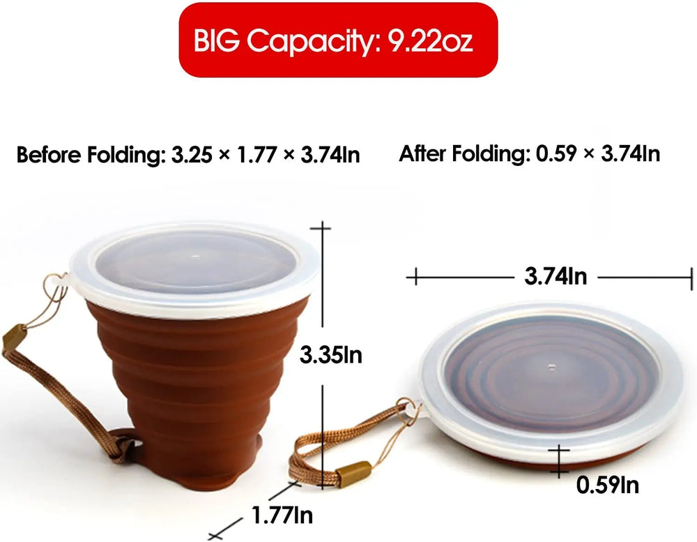 Silicone Foldable Cup Collapsible Telescopic Cute Water Bottle Outdoor Travel Children C detail view