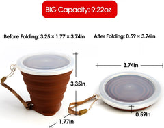 Silicone Foldable Cup Collapsible Telescopic Cute Water Bottle Outdoor Travel Children C detail view