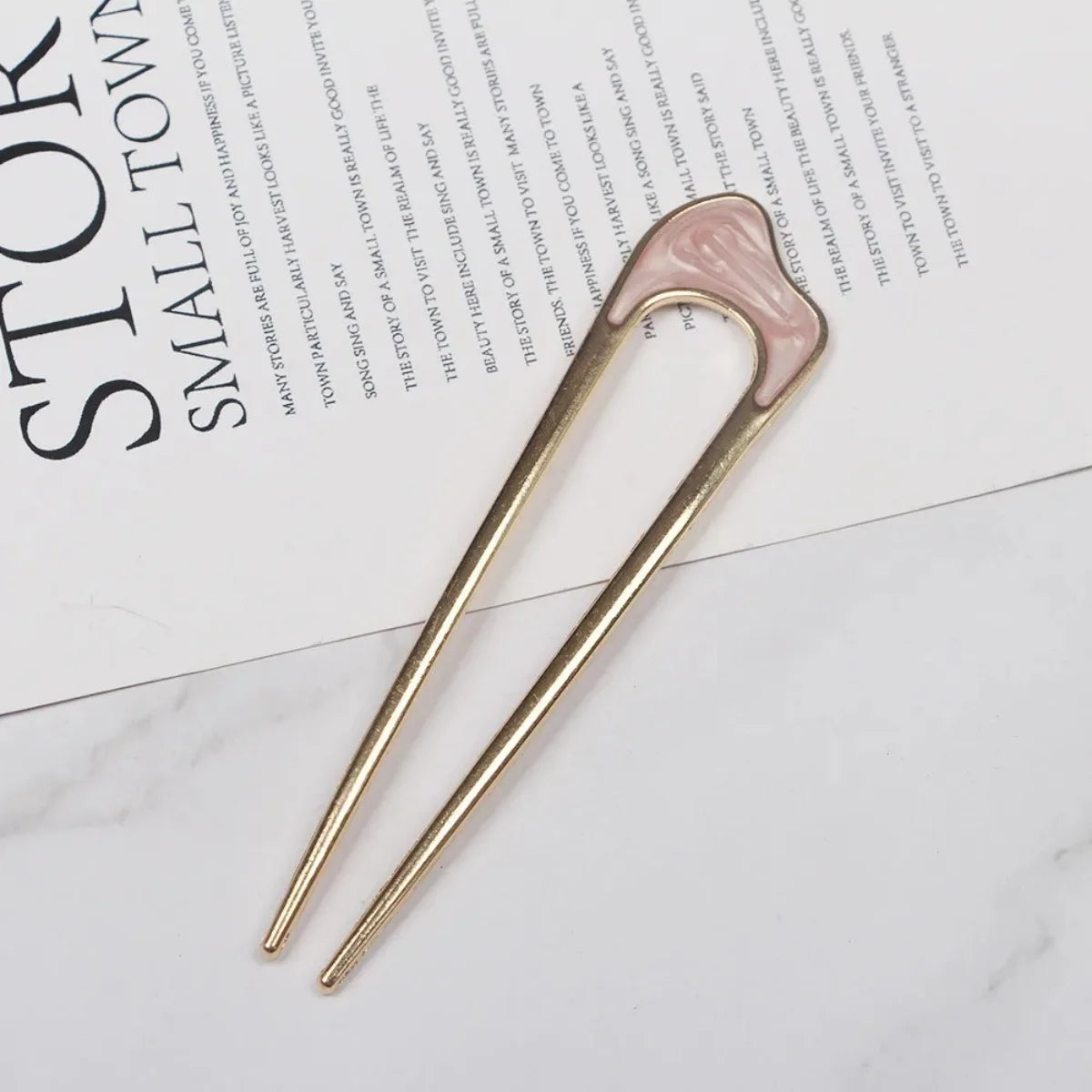 Shell Hairpin Metal U Shaped Hair Pins Hair Fork U French Hair Pin Simple And Fashionable Hair Accessories For Women