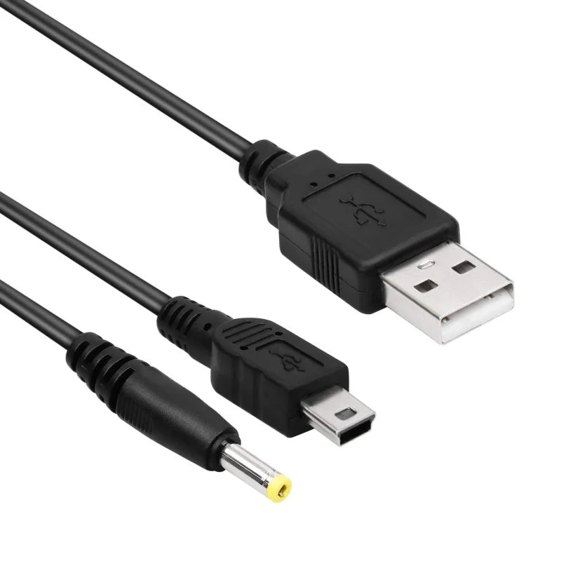 Replacement PSP Charger Cable, Double-headed / Single-headed PlayStation Portable Charger, For PSP 1000 2000 3000 Series