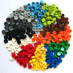 1000Pcs Tile 1x1 Round Building Blocks | 52 Color DIY Educational Creative Toy Set detail view