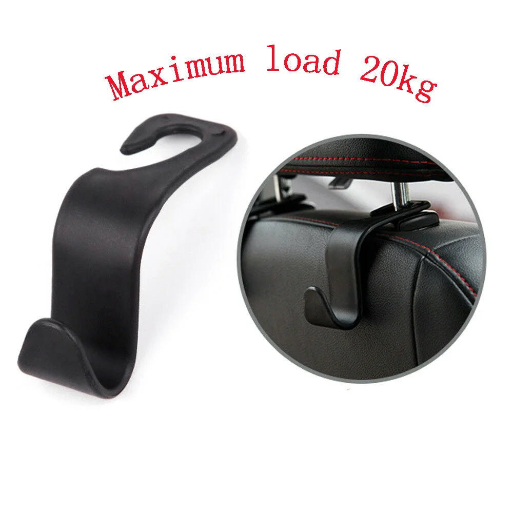 Car Seat Back Hook Hanger Headrest Mount Storage Holder Duarable Bearing 20kg for C additional angle