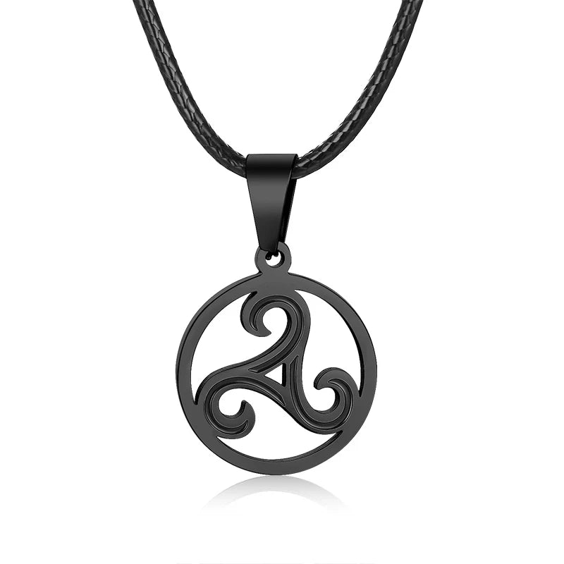 Men's OM Necklace | Round Ohm Pendant Adjustable Yoga Spiritual Jewelry alternate view