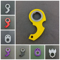 Fidget Spinner Keychain | Glow in the Dark Stress Relief Toy alternate view