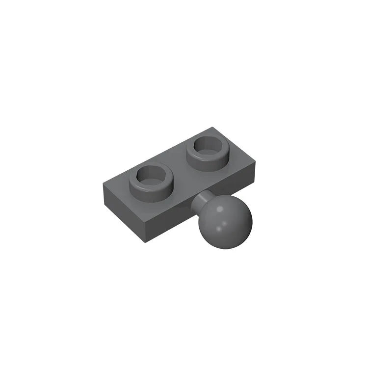 Plate, Modified 1 x 2 with Tow Ball on Side | Gobricks Building Block lifestyle view