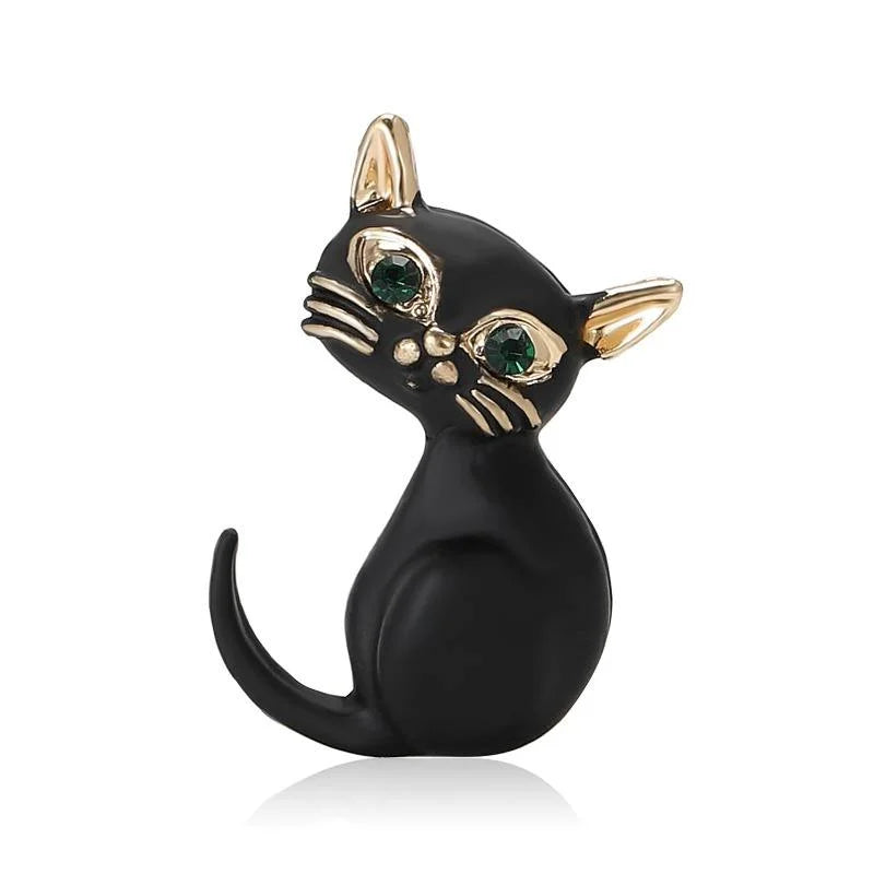 women fashion cat brooch pin jewelry