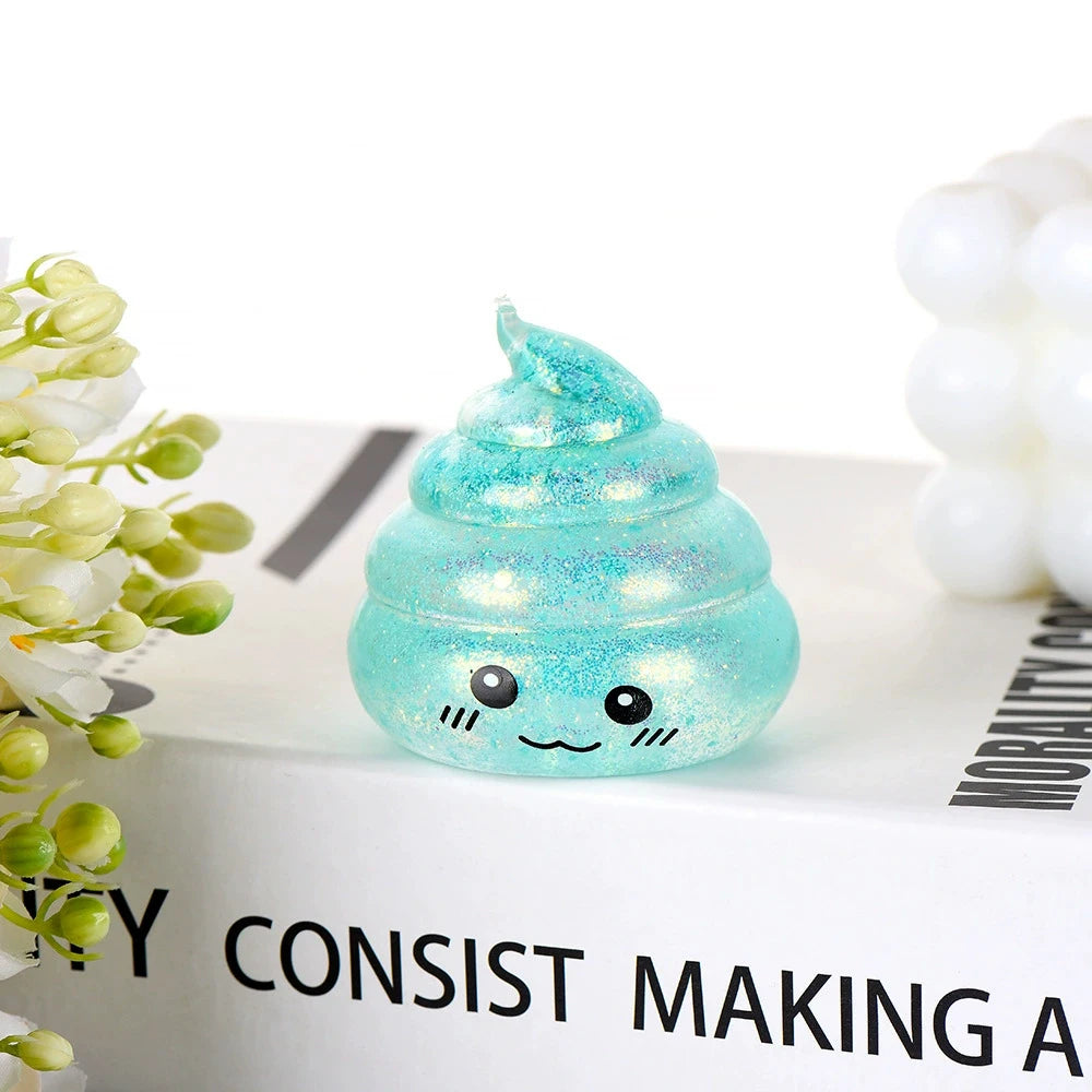 Novelty Squishy Poo Stress Ball Squishies Toys Maltose Funny Stretch Squeeze Fidget additional angle