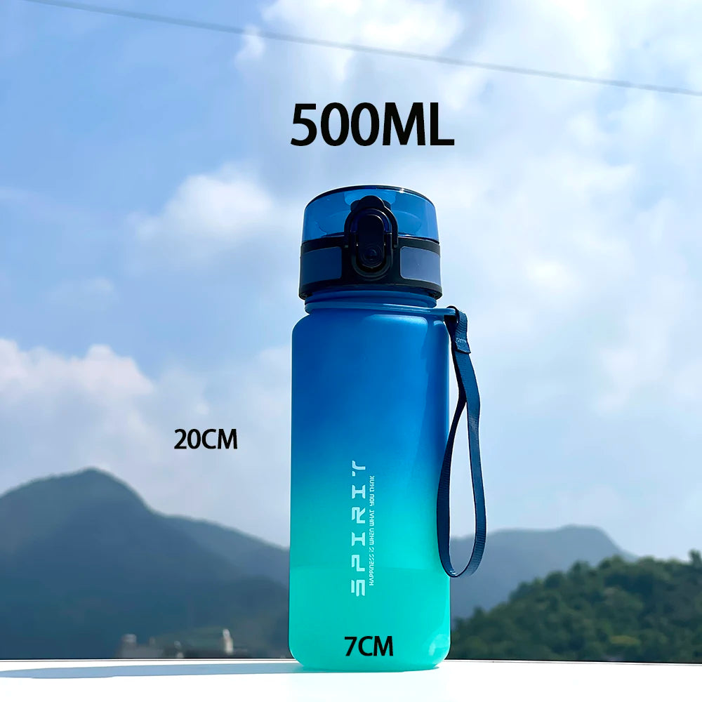 Large Capacity Motivational Sports Water Bottle 500ML/1000ML - Leak Proof Portable Re alternate view