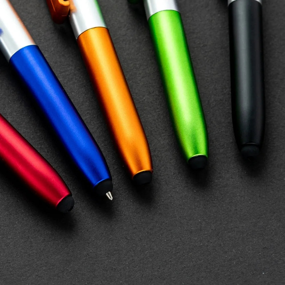 4 In 1 Multifunction Ballpoint Pen with LED Light Fold Phone Holder Night Read Writin alternate view