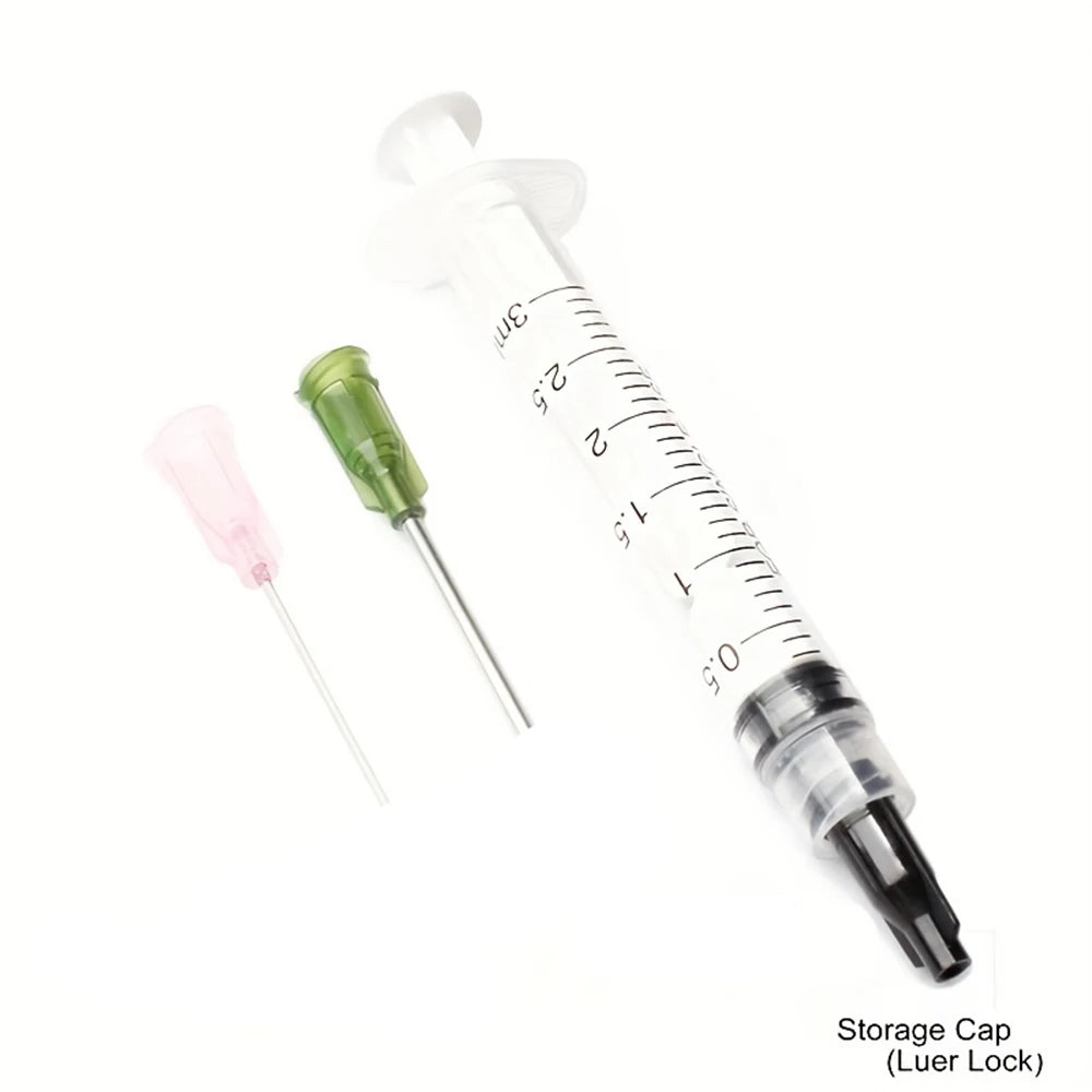 Glue Applicator Syringe Set with Blunt Tip Needle and Cap additional angle