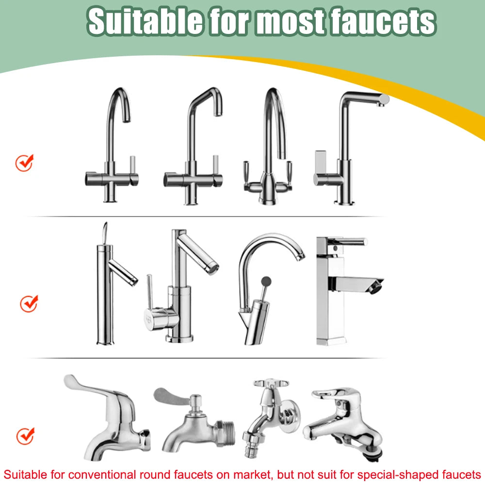 Universal Kitchen Faucet Adapter 360 Rotation Extender