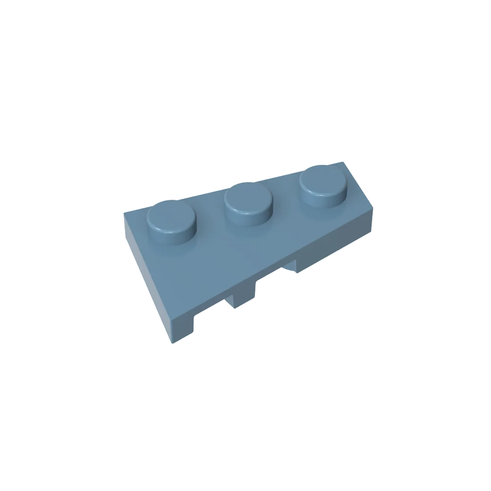 Gobricks GDS-547 Wedge Plate 3 x 2 Right | Compatible Building Block for DIY Creation lifestyle view