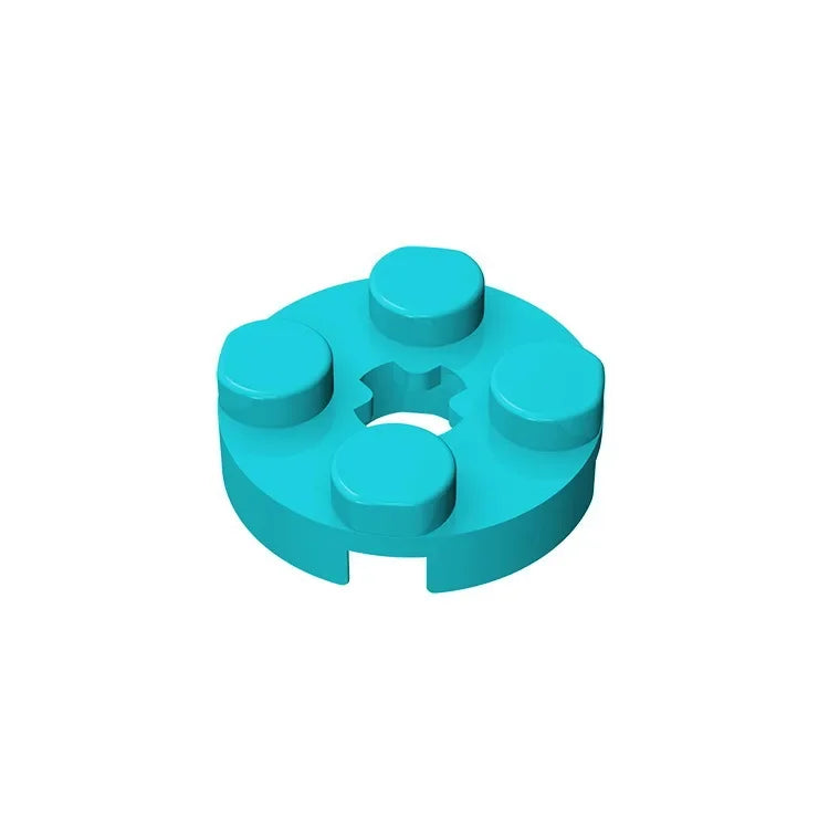 Gobricks GDS-609 PLATE 2X2 ROUND | Compatible Building Blocks for DIY Educational M additional angle