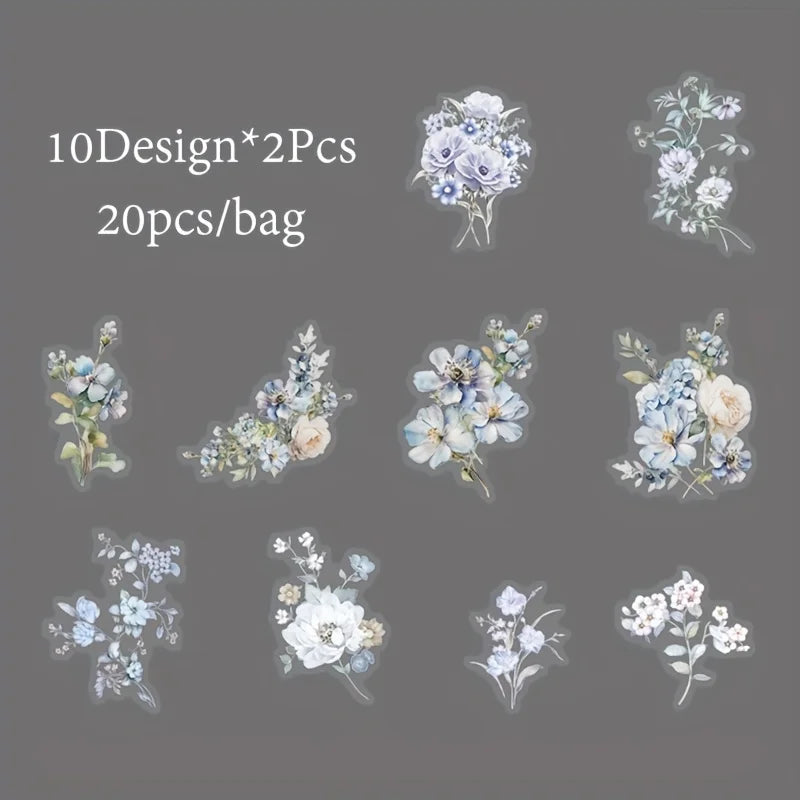 Plant Themed Sticker Pack | 20PCS DIY Decorative Scrapbook Stickers alternate view