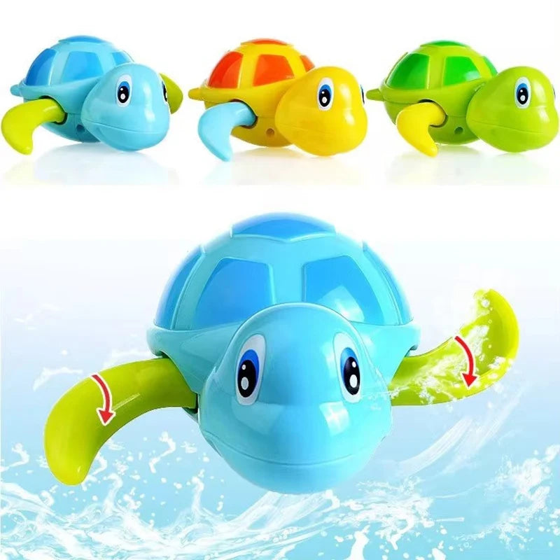 Single Sale Cute Cartoon Animal Tortoise Classic Baby Water Toy Infant Swim Turtle Wo alternate view