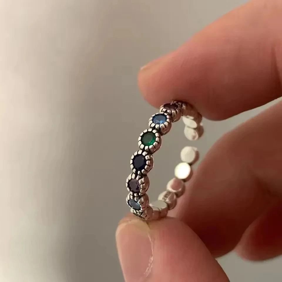 Sam Panda 925 Sterling Silver Rings For Women Men Fine Jewelry Finger Adjustable Open alternate view