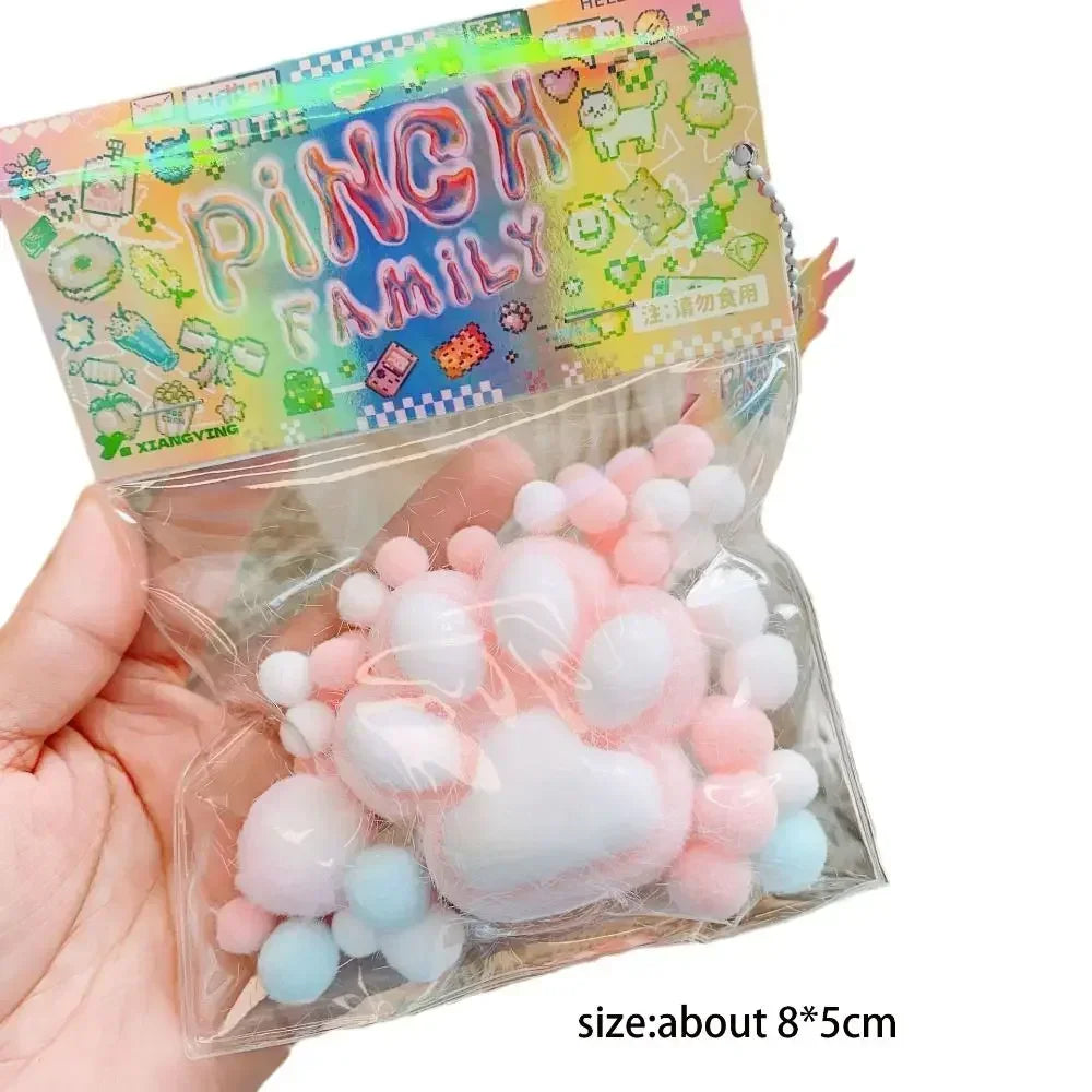 Squeeze Cat Paw Toys | Cute Soft Stress Relief Squishy Toy lifestyle view