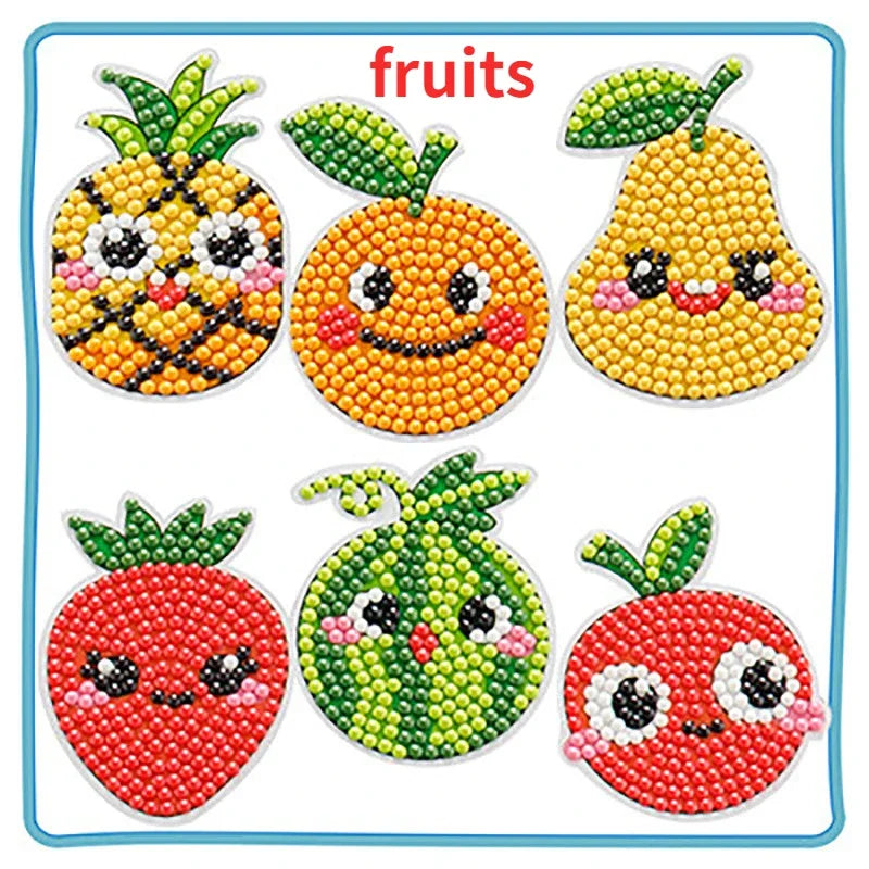 Child Diamond DIY Painting Sticker Set Toys Colorful Cartoon Sticker Handmade Arts additional angle