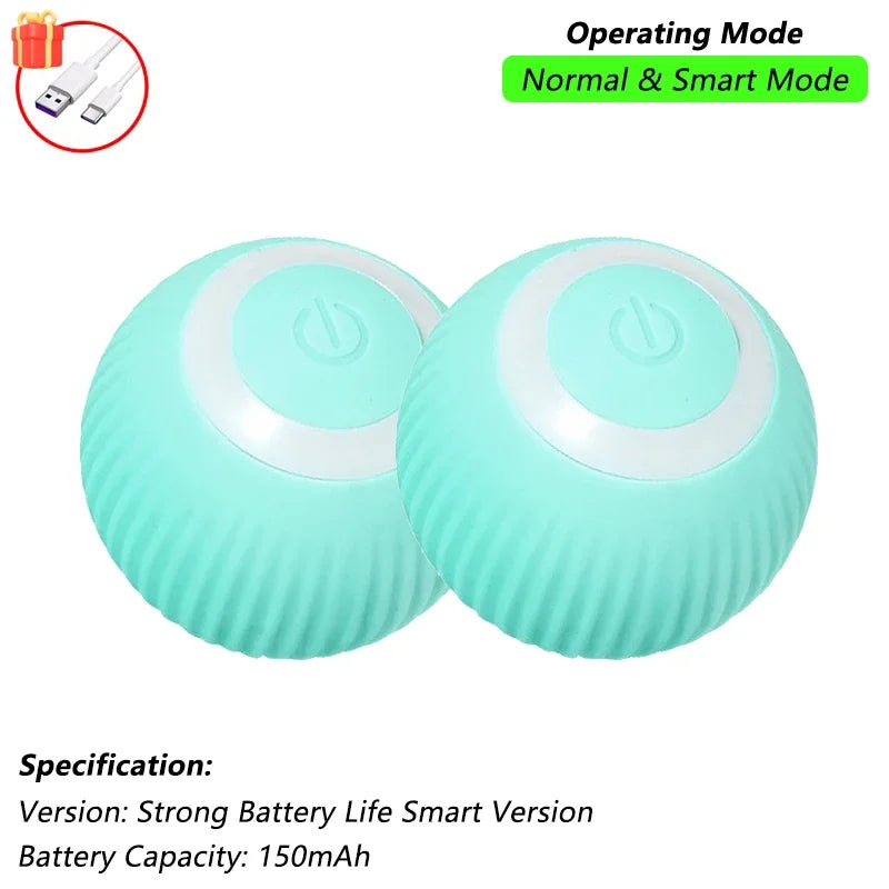 Interactive Smart Cat Toy Ball | Automatic Rolling Ball with Obstacle Avoidance alternate view