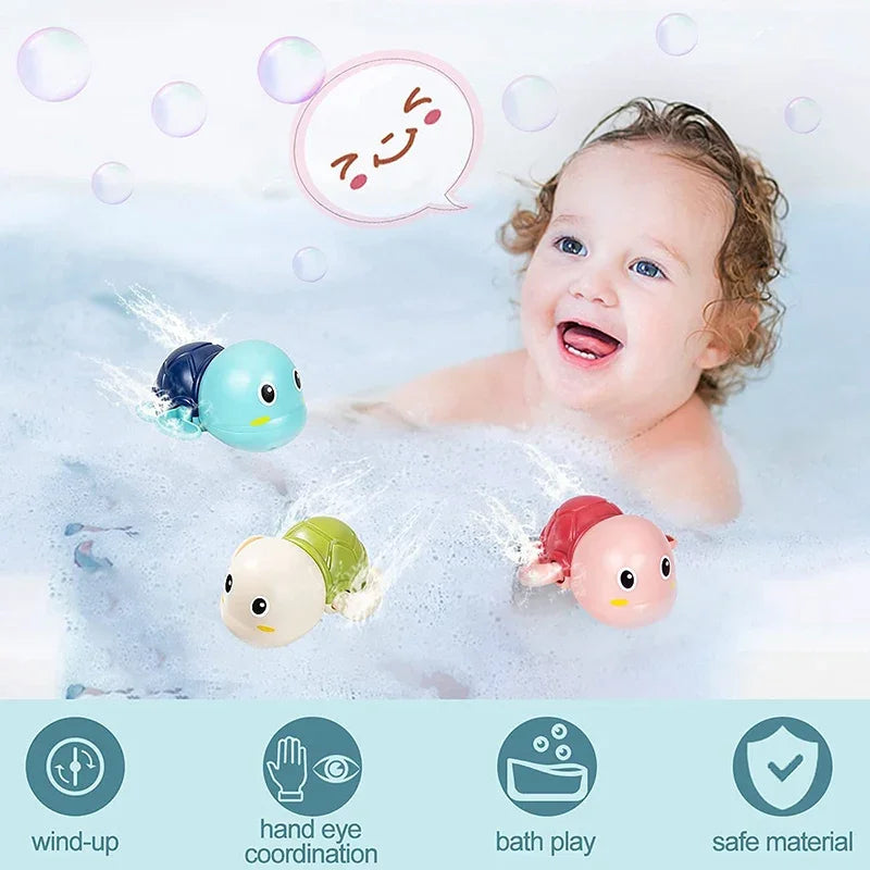 Baby Bath Toys Bathing Cute Swimming Turtle Whale Pool Beach Classic Chain Clockwork alternate view