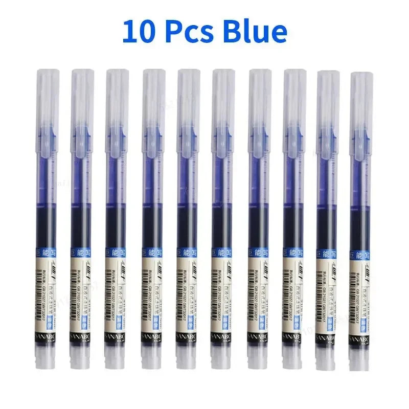 Needle Gel Pens Straight Liquid Ballpoint Pen Kawaii Stationery School Office lifestyle view