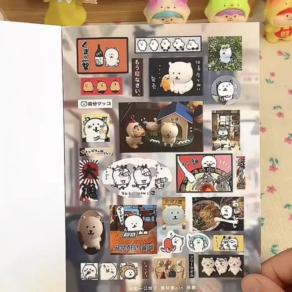 Creative Sticker Book for Diary Decoration | Japanese Style DIY Card Set detail view