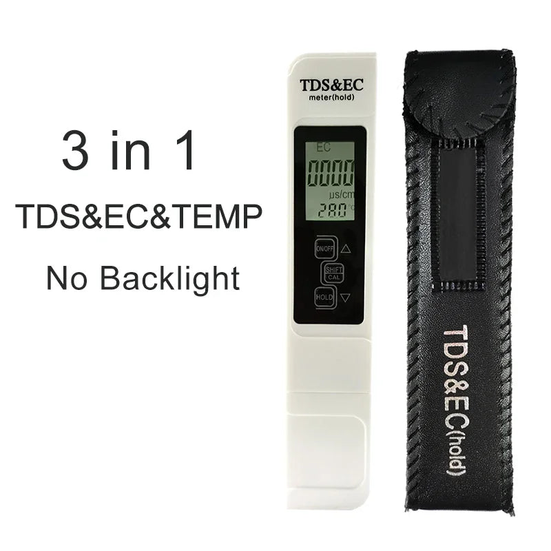 TDS Meter 3 in 1 Water Quality Tester | EC Conductivity and Temperature Monitor lifestyle view