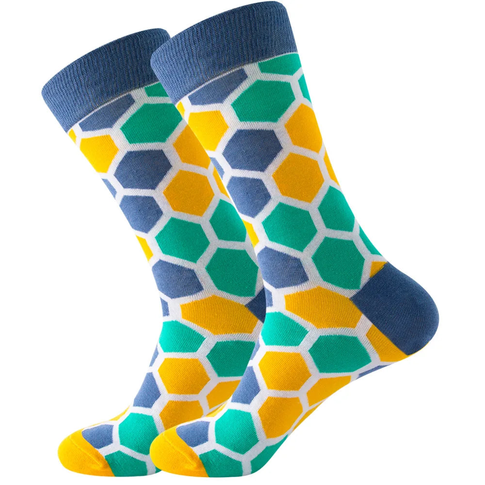 Sock Combed Cotton Funny Men's Big Size Crew Harajuku Hip Hop Thick Long Socks