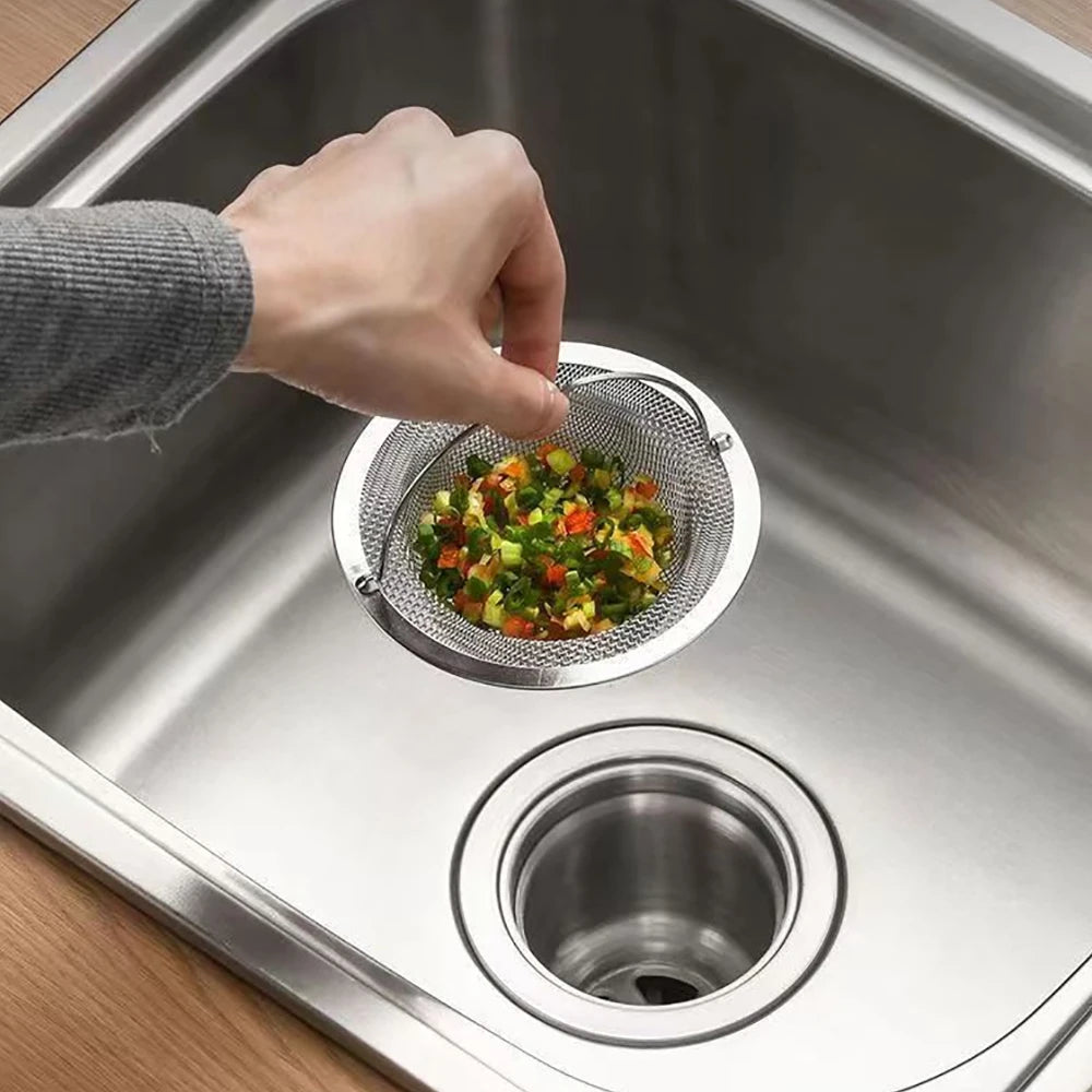 Stainless Steel Kitchen Sink Filter Strainer | Food Residue and Hair Catcher detail view