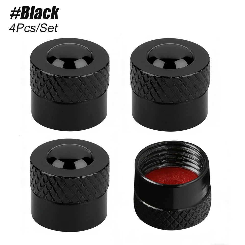 4PCS Tire Valve Stem Caps, Corrosion Resistant Universal Covers additional angle