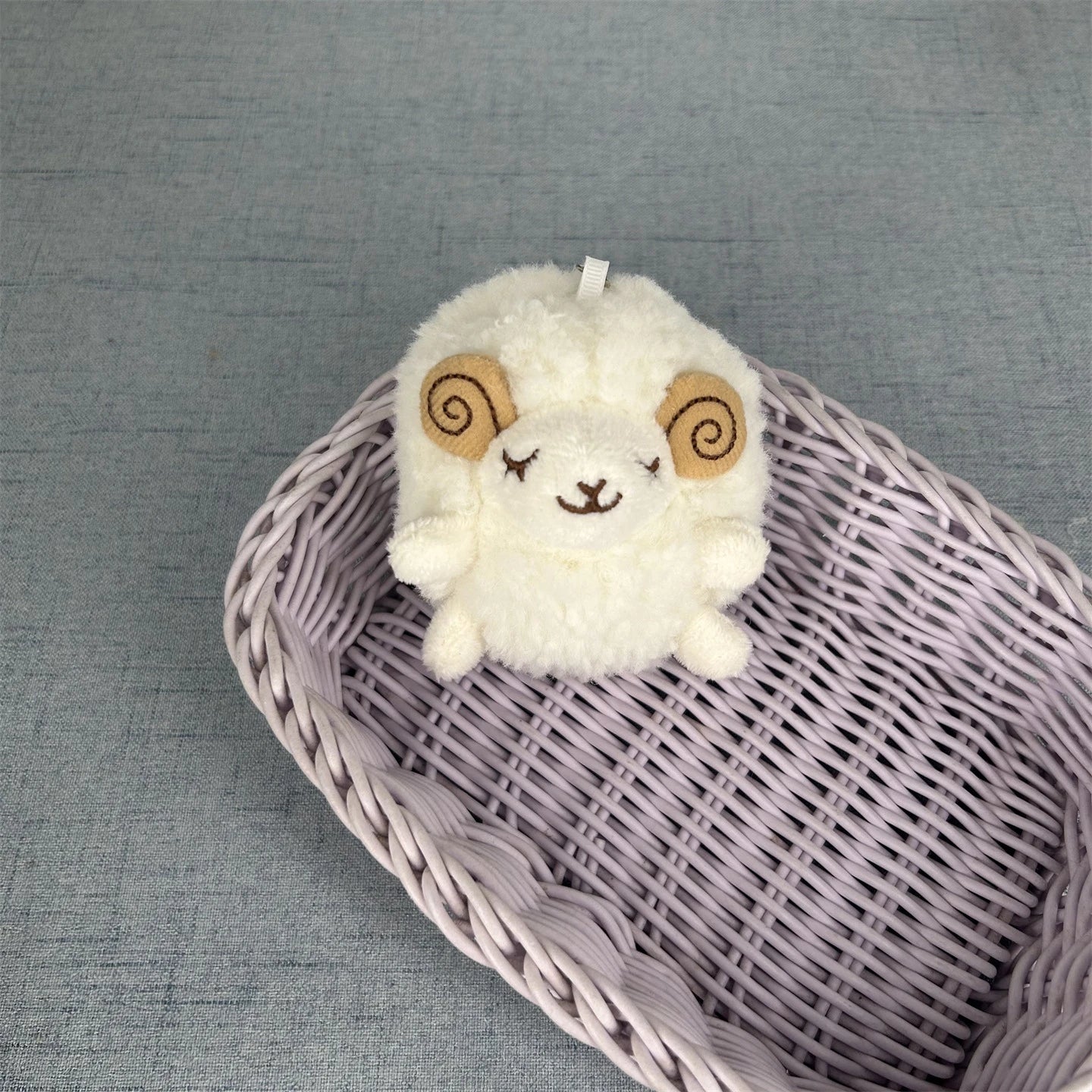 Cute Plush Sheep Keychain Soft Lamb Doll Pendant Backpack Charm Lovely Animal Hanging Or detail view
