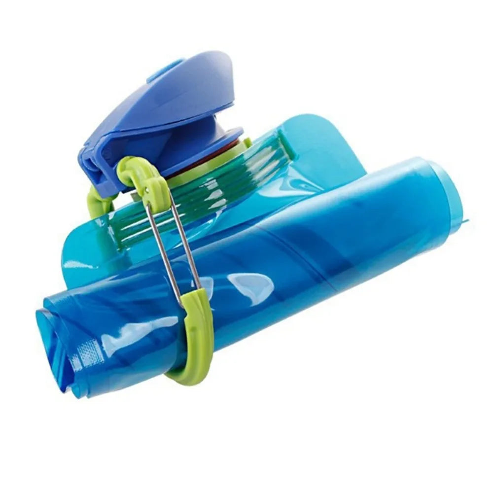 Foldable Water Bottles Flexible Reusable Travel Water Bottle Plastic Water Pouch Soft alternate view