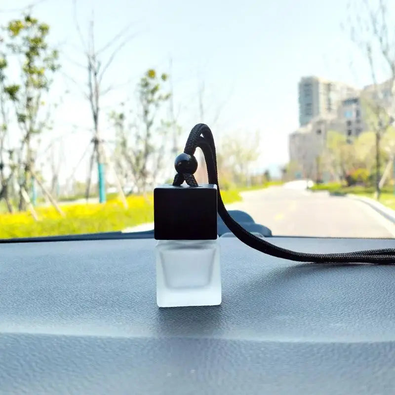Square Glass Car Essential Oil Diffuser Pendant alternate view