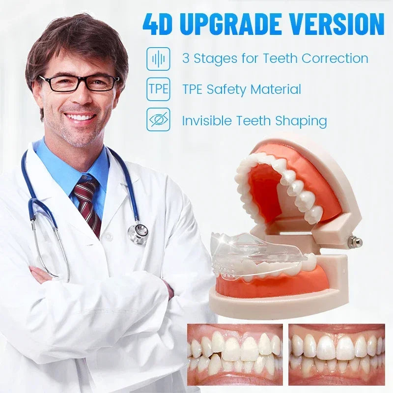 3 Stages Dental Orthodontic Braces Teeth Retainer | Anti Snoring Mouth Guard for Bruxism
