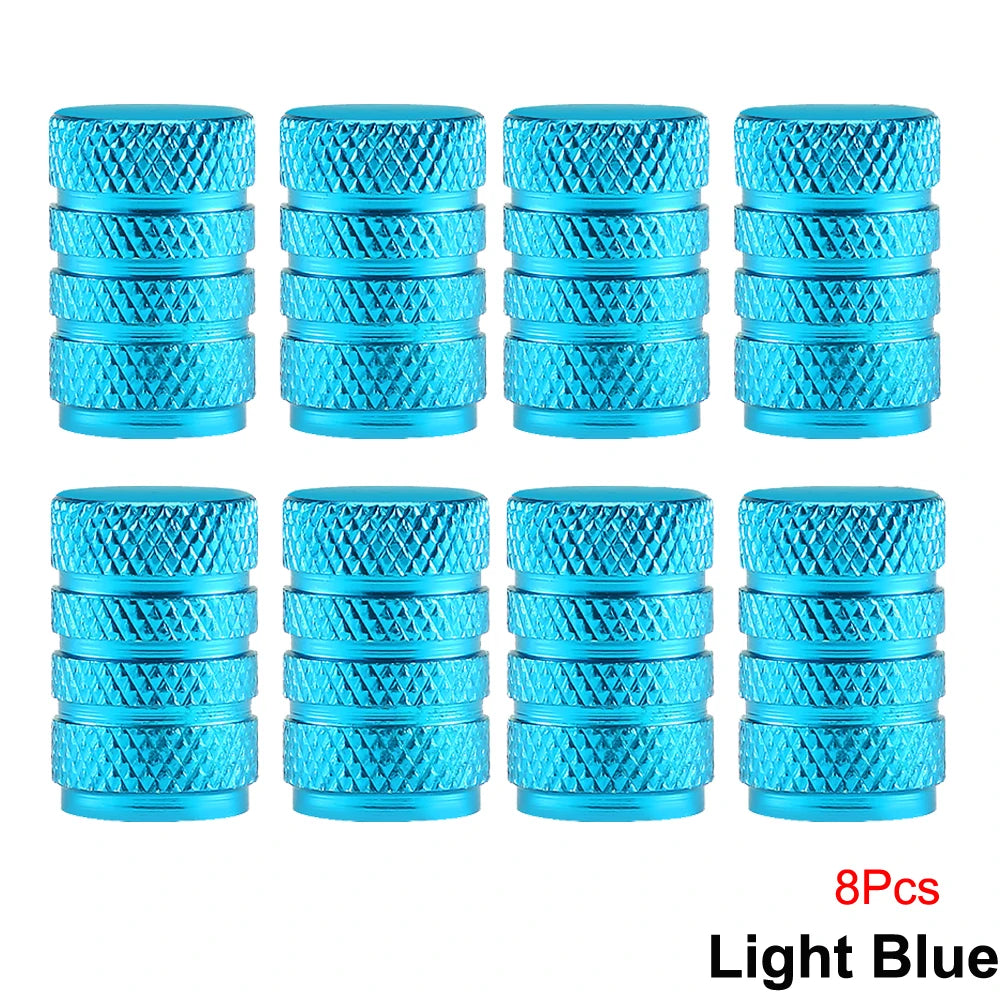 Aluminum Tire Valve Caps, Dustproof Stem Covers for Car Truck Bike lifestyle view