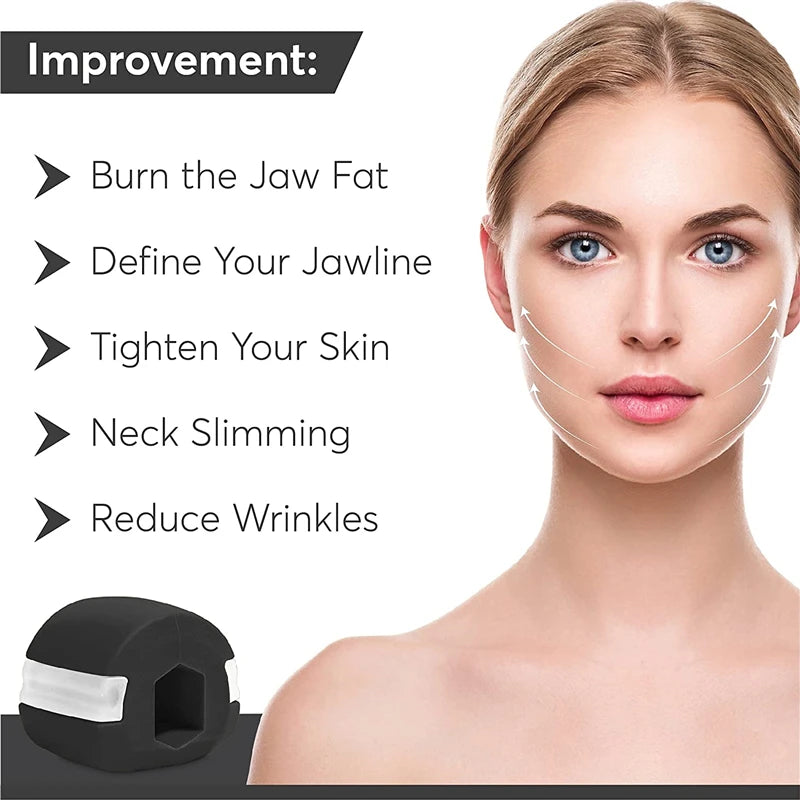 Jawline Exerciser with Storage Box | Silicone Chew Bite Trainer for Facial Muscle Ton lifestyle view