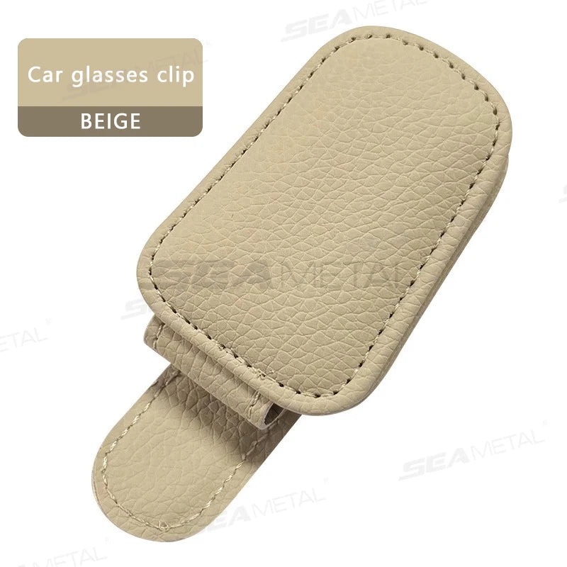 BLALION Car Sun Visor Clip Glasses Cards Case