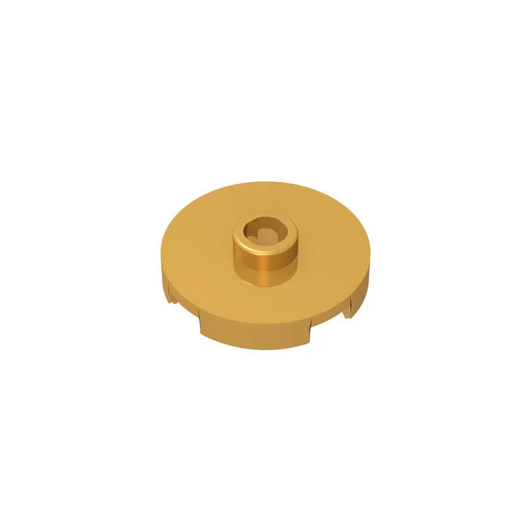Gobricks GDS-1041 Tile Round 2x2 with Open Stud | Compatible Building Block for DIY Educ detail view
