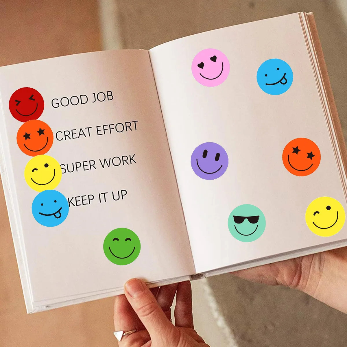100-500pcs Teachers Reward Stickers for kids School Cute Toy Game Tag Thank You Sti additional angle
