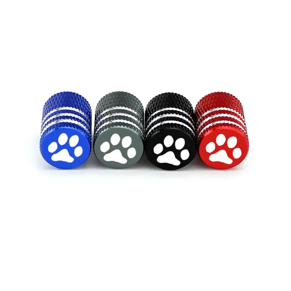 Bear's Paw Tire Stem Valve Caps, Aluminum Alloy, Set of 4 alternate view