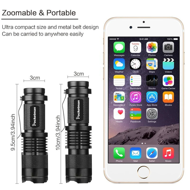 UV Flashlight 395nm Black Light Torch | Mini UV Light for Resin Curing and Pet Stain alternate view
