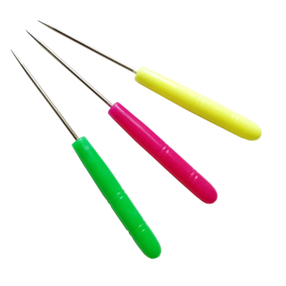 Stainless Steel Handle Awl Tools Accessories Jewelry Making Tools Sewing Craft Supplie close-up view