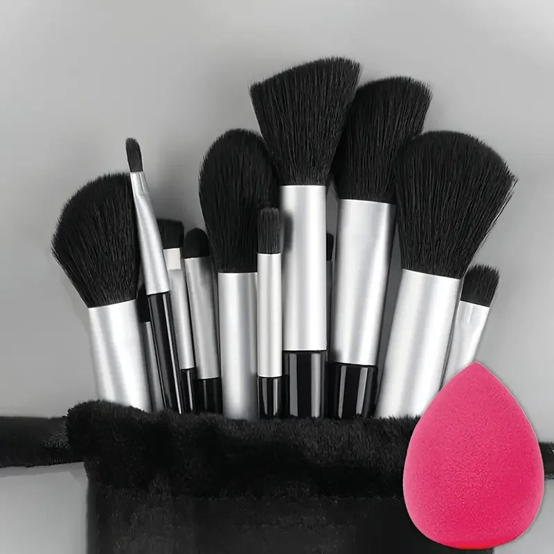 13-Piece Makeup Brush Set | Soft Fluffy Foundation Blush Highlighter Brush Kit alternate view
