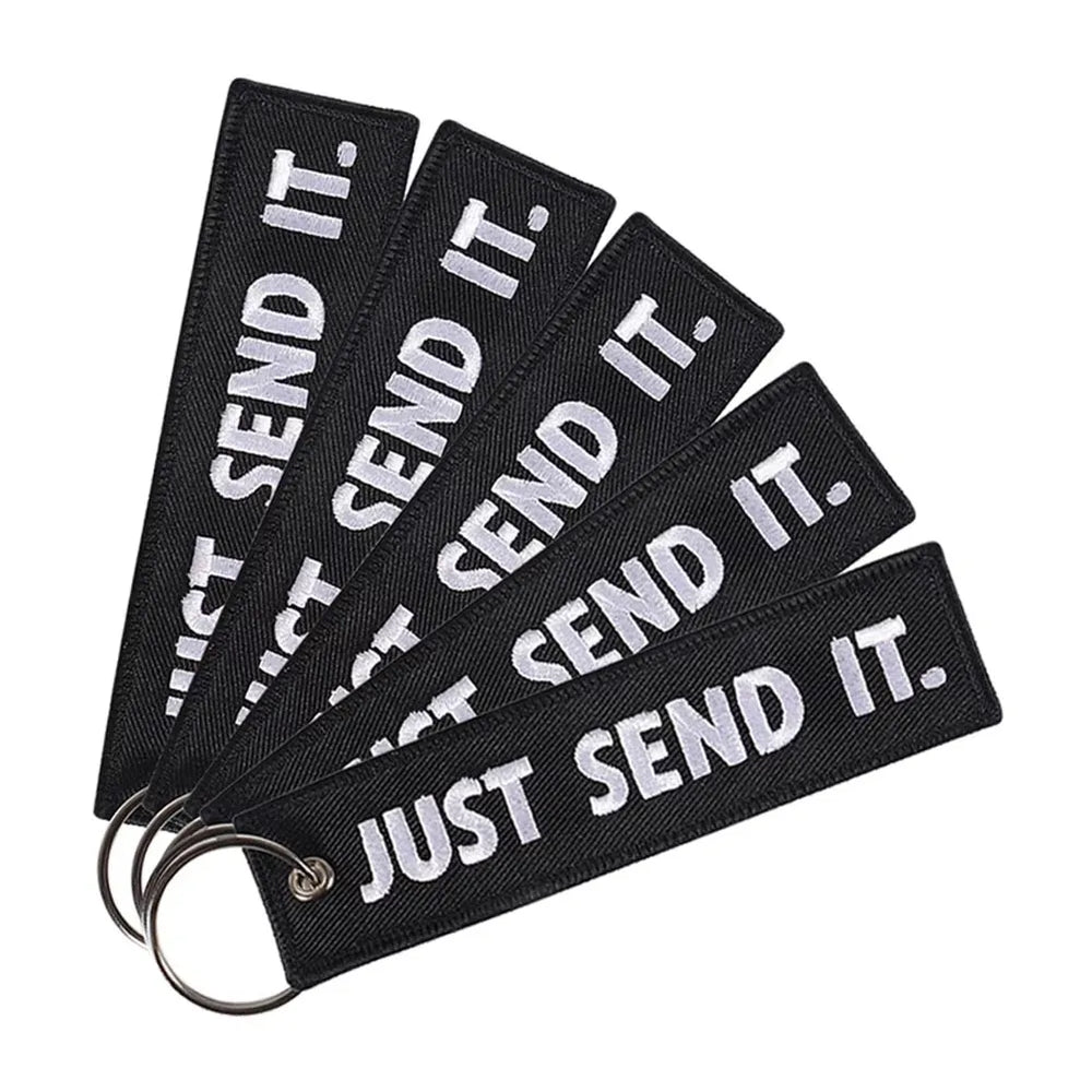 JUST SEND IT Keychains | 5-Pack Luggage Tag and Key Ring Set alternate view