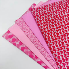 30 Red Heart Snowflake Gift Wrap Sheets | Wedding Valentine Birthday Packaging Paper