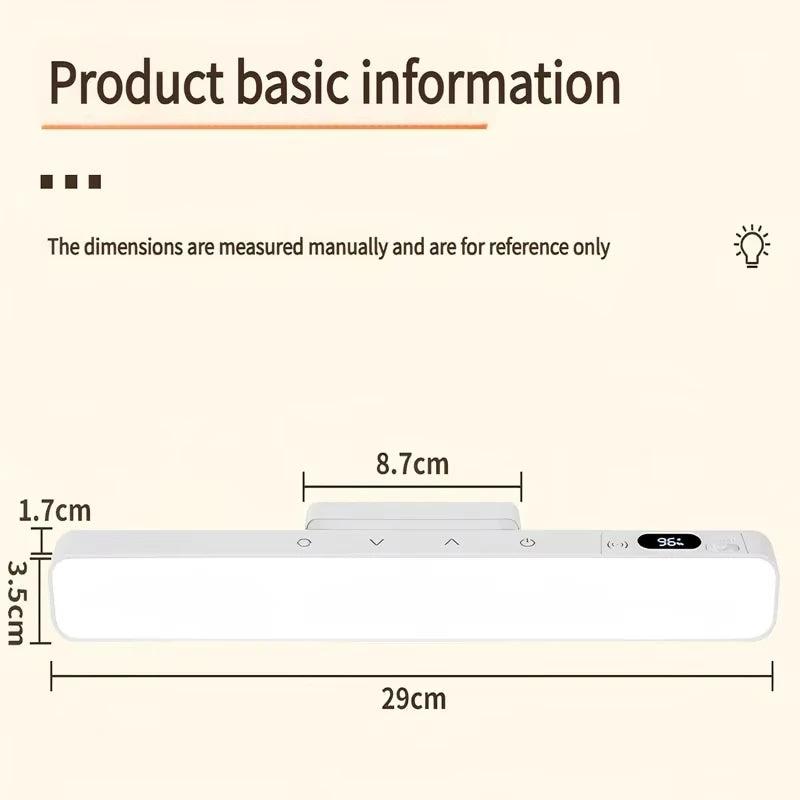 LED Touch Table Lamp with Remote Control and Timing | Rechargeable Magnetic Desk Li additional angle