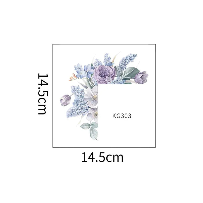 Green Leaves Plant Wall Stickers | Self-Adhesive Tropical Switch Decals for Home Decor detail view