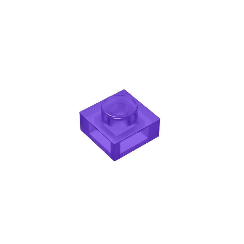 Gobricks GDS-501 Plate 1 x 1 | Compatible Building Block for Creative Builds close-up view